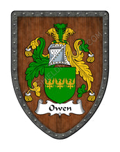 Load image into Gallery viewer, Owen and Owens Coat of Arms Shield