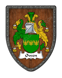 Owen and Owens Coat of Arms Shield