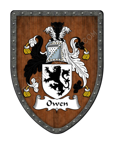 Owen and Owens Coat of Arms Shield