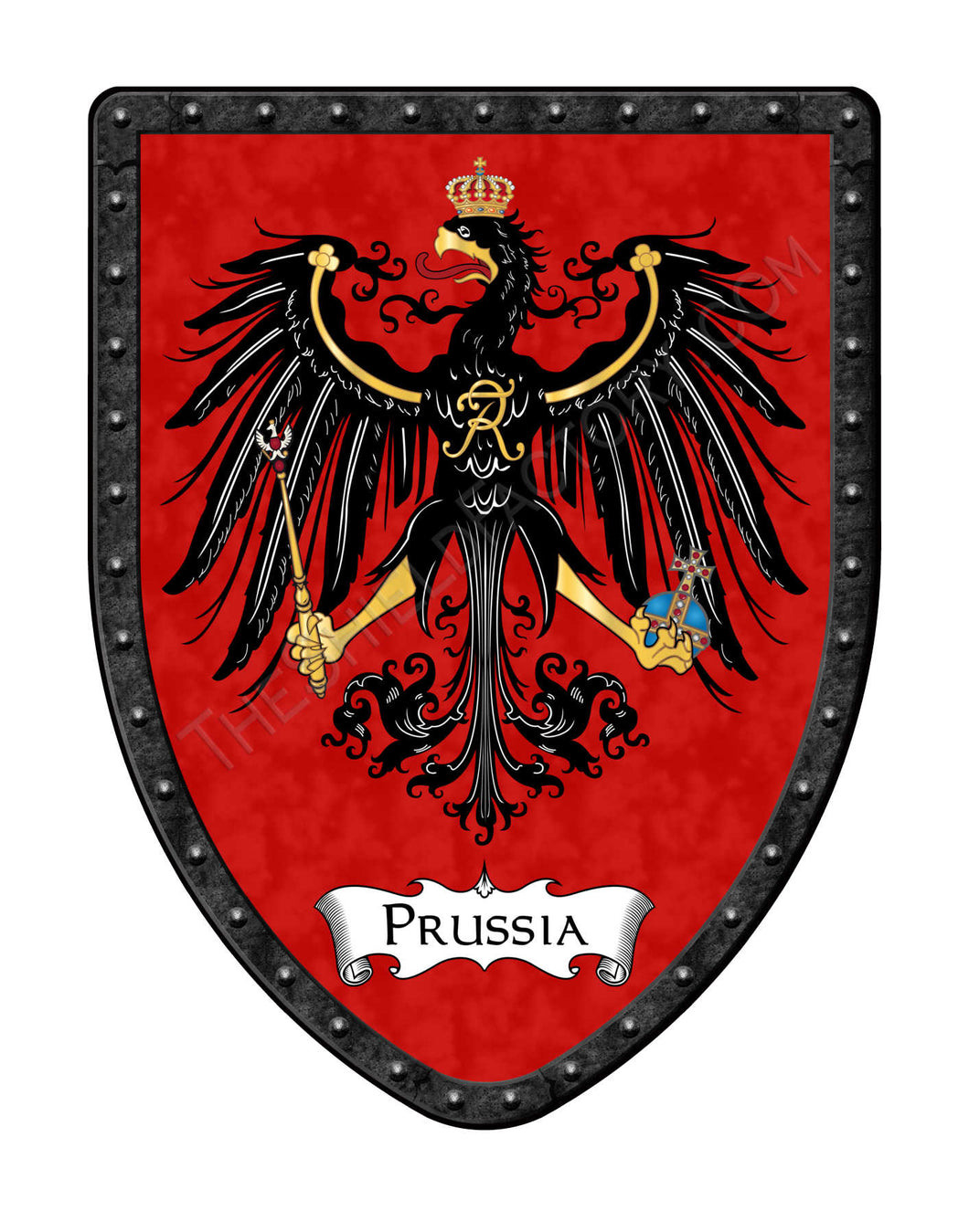 Prussian Eagle Country Coat of Arms Shield
