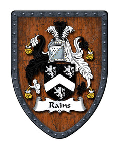 Raynes Rains Raines Coat of Arms Family Crest