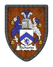 Load image into Gallery viewer, Richard Richards Family Coat of Arms Shield