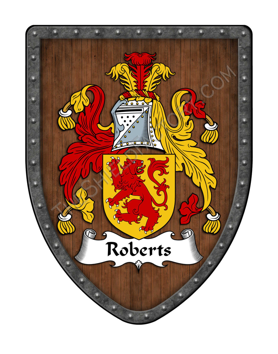 Roberts Wales Family Coat of Arms Shield – My Family Coat Of Arms