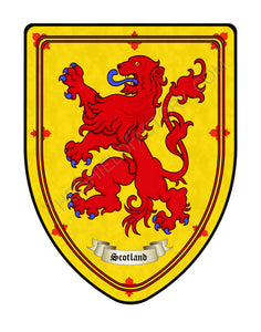 Scotland Flag Coat of Arms Shield