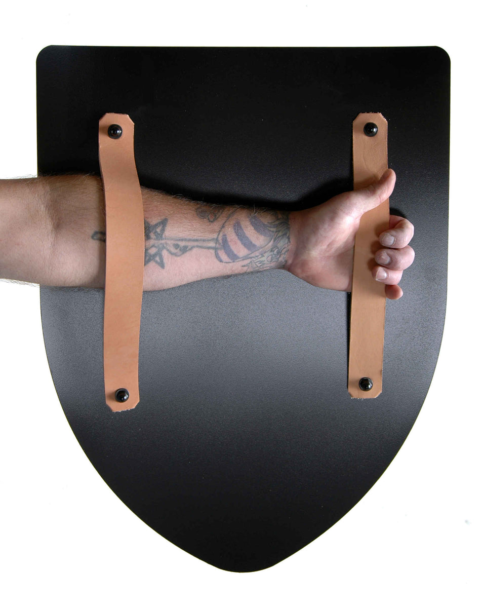 Custom Battle Style 3 Point Shield with Leather Straps – My Family Coat ...