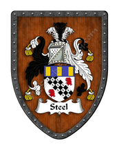 Load image into Gallery viewer, Steel Steele Coat of Arms Family Crest