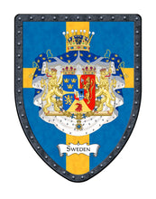 Load image into Gallery viewer, Sweden Flag Coat of Arms Shield