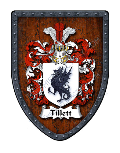 Tillett Family Crest Coat of Arms