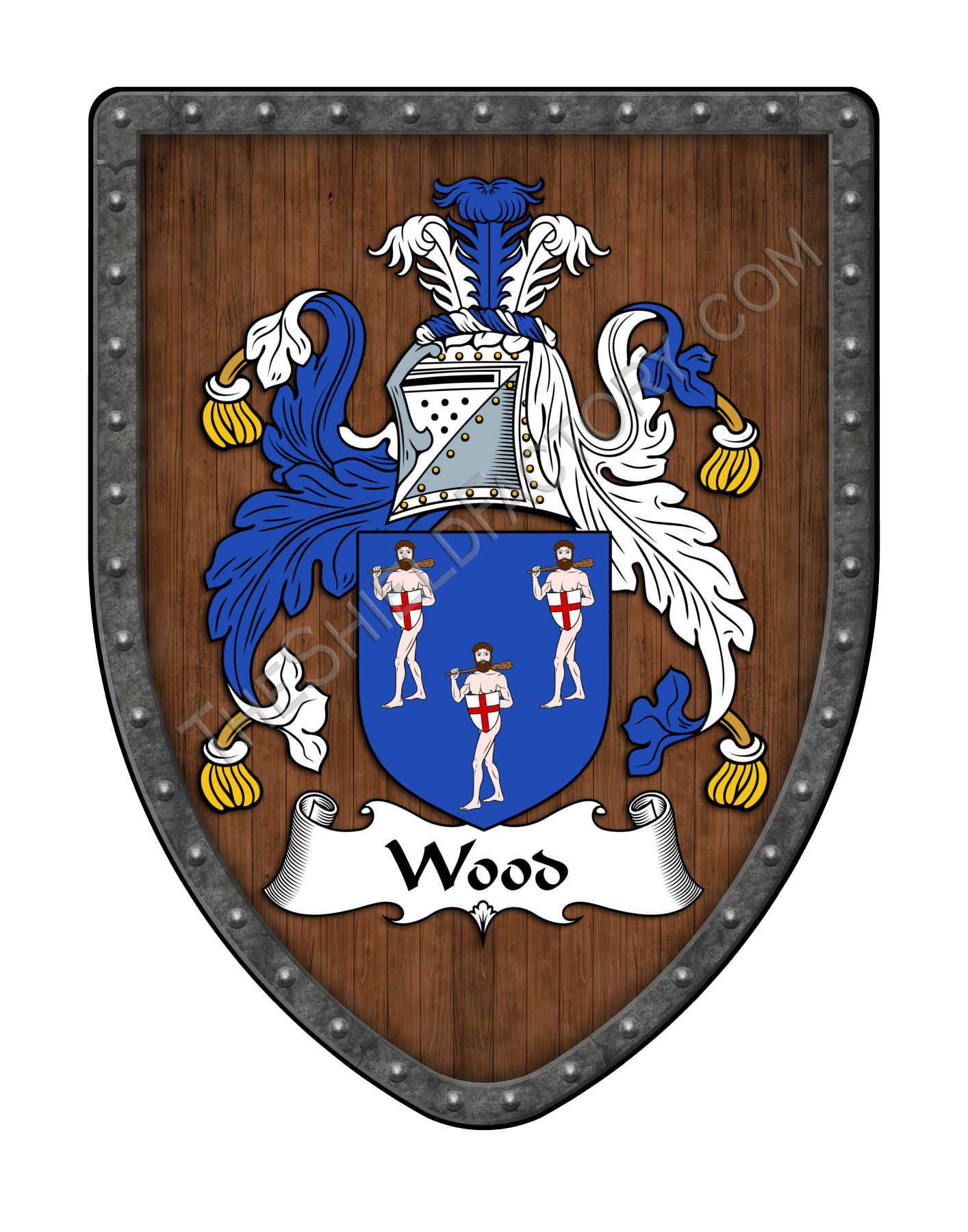 Wood Coat of Arms Family Crest